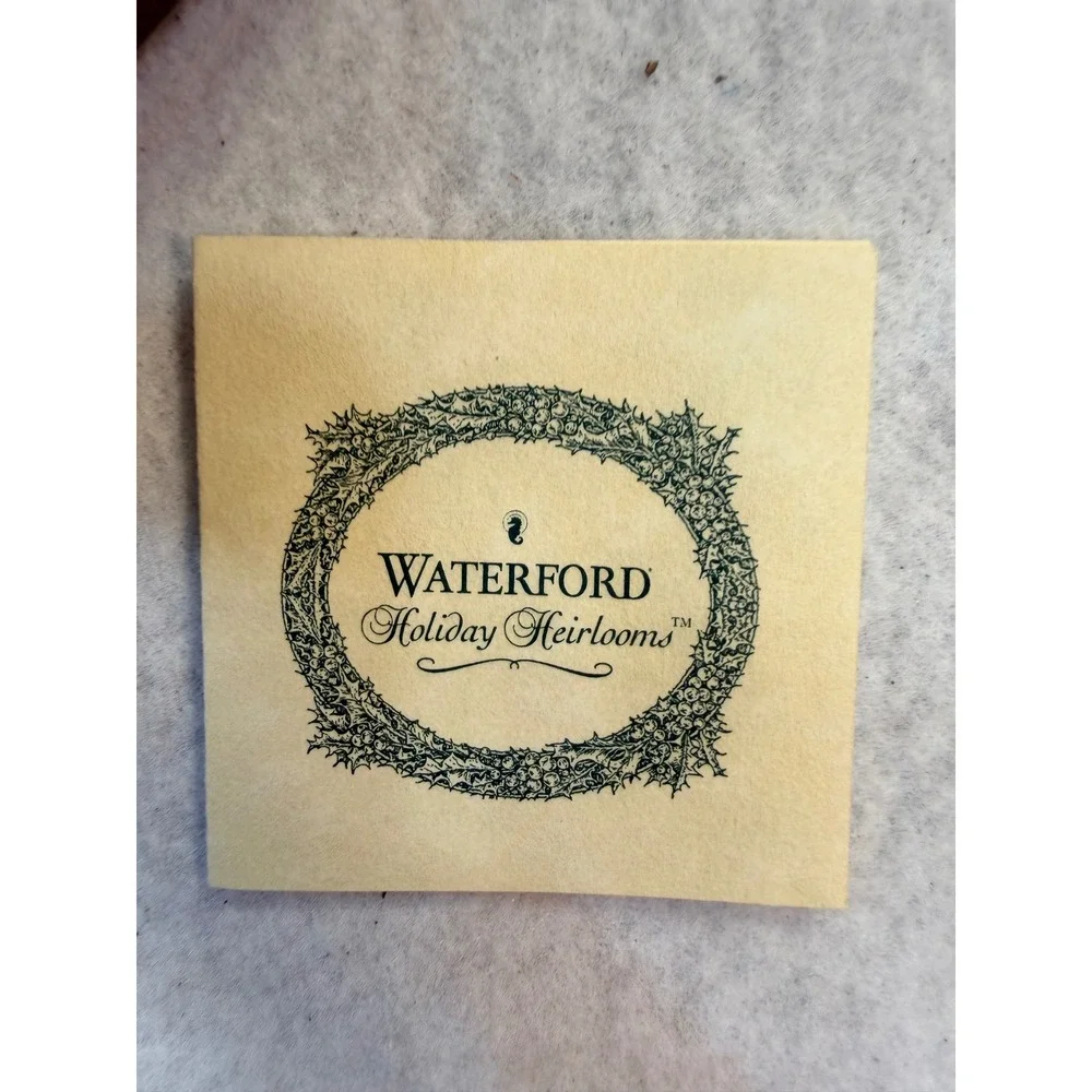 Waterford Holiday Heirlooms Avoca Grande Ball Gold Glass Ornament Limited Series